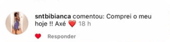 Depoimento de sntbibianca: Comprei o meu hoje. Axé.
